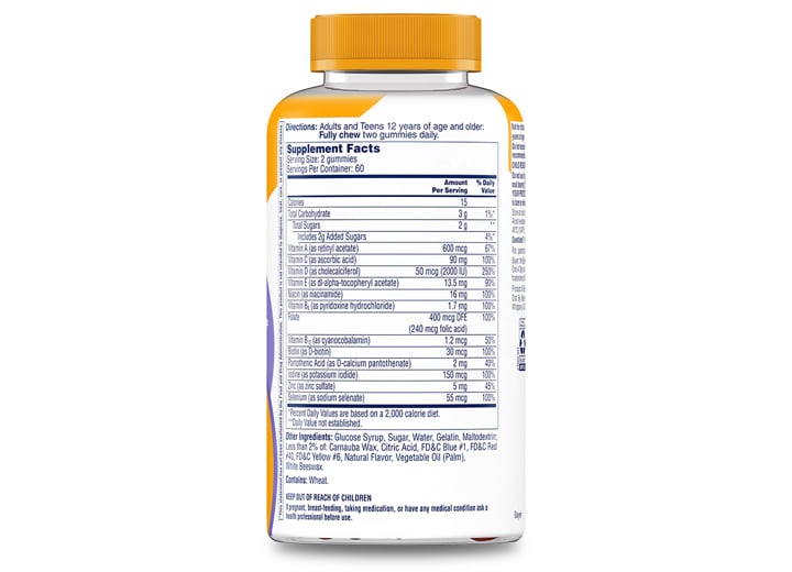 bottle of One A Day® Teens MULTI+ Immunity Defense