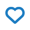 blue heart icon