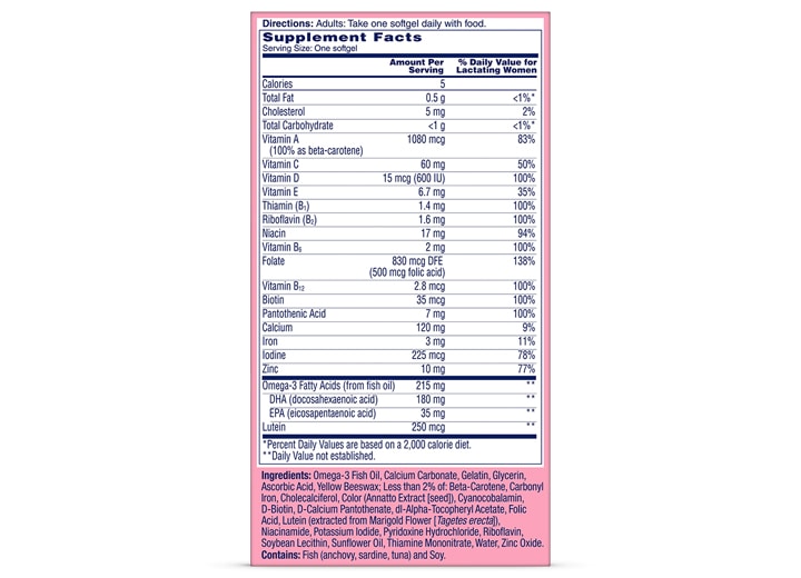 box of One A Day® Postnatal Complete Multivitamin